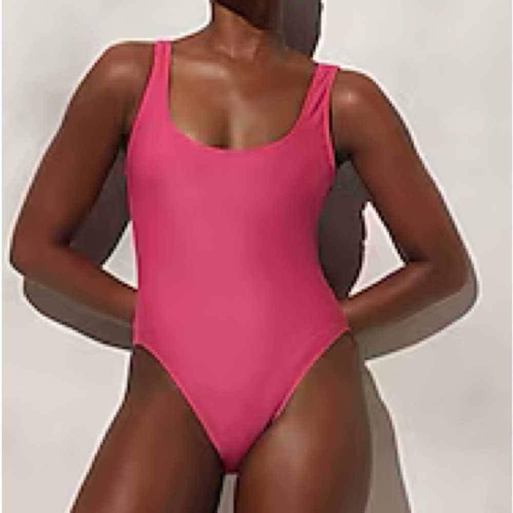 NWT J.Crew Radiant Fuchsia Heritage Scoopneck & Scoopback One-Piece Swimsuit